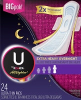 U by Kotex AllNighter Extra Heavy Overnight Ultra Thin Pads Perspective: Main