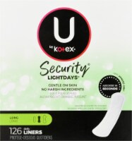 U by Kotex® Security® Lightdays® Long Panty Liners