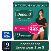 Depend Fresh Protection Adult Incontinence Underwear Maximum S Blush Underwear