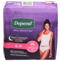 Depend® Night Defense® Women's Small Incontinence Underwear Perspective: Main