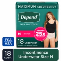 Depend Adult Incontinence Underwear Fresh Protection for Women, Size M Perspective: Main