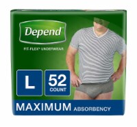 Depend Fit-Flex Mens Maximum Absorbency Incontinence Underwear