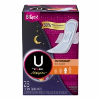 U by Kotex AllNighter Unscented Ultra Thin Overnight Pads with Wings Perspective: Main