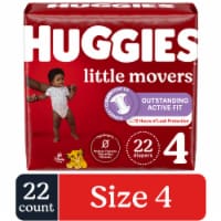 Huggies Little Movers Baby Diapers Size 4 (22-37 lbs)