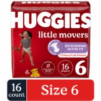 Huggies Little Movers Diapers, Size 6, 16 Ct, Diapers & Training Pants