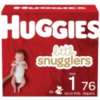 Huggies Little Snugglers Baby Diapers, Size 1 (8-14 lbs), 84 count - Harris  Teeter