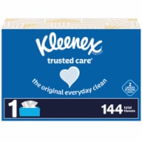 Kleenex Trusted Care Facial Tissues Flat Box Perspective: Main