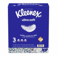 Kleenex Ultra Soft Facial Tissue 3-Ply 110 Tissues/Box 3 Boxes/Pack (50239)