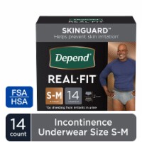 Depend Real Fit Incontinence Underwear Disposable Maximum Small