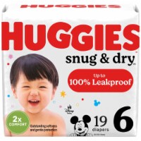 Huggies Snug & Dry Baby Diapers Size 6 (35+ lbs)