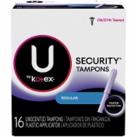 U By Kotex Security Regular Unscented Tampons Perspective: Main