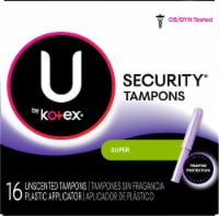 U By Kotex Security Super Unscented Tampons Perspective: Main