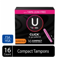 U by Kotex Click Compact Super Plus Tampons