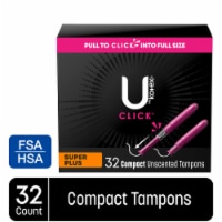 U by Kotex Click Compact Super Plus Tampons