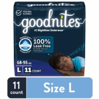 Goodnites Boys' Nighttime Bedwetting Underwear Size Large (68-95 lbs) Perspective: Main