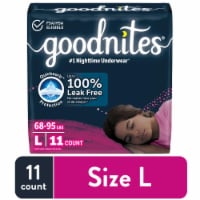 Goodnites Girls' Nighttime Bedwetting Underwear Size Large (68-95 lbs) Perspective: Main