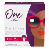 One by Poise 2-in-1 Extra Coverage Long Length Daily Liners Perspective: Main
