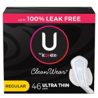 U by Kotex CleanWear Ultra Thin Regular Feminine Pads with Wings