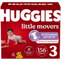 Huggies Little Movers Baby Diapers, Size 3 (16-28 lbs)