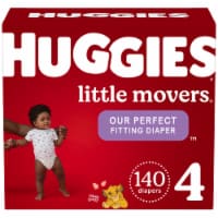Huggies Little Movers Baby Diapers, Size 4 (22-37 lbs)