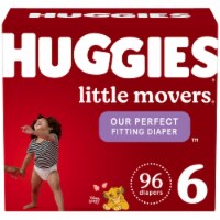 Huggies Little Movers Baby Diapers, Size 6 (35+ lbs)
