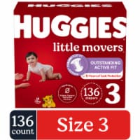 Huggies Little Movers Baby Diapers Size 3 (16-28 lbs)