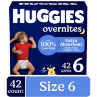 Huggies OverNites Baby Diapers Size 6 (35+ lbs)