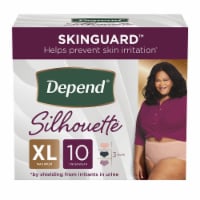 Depend Silhouette Maximum Absorbency XL Underwear, 10 ct - Fry's