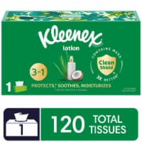 Kleenex Soothing Lotion with Coconut Oil Aloe & Vitamin E Facial Tissues Flat Box