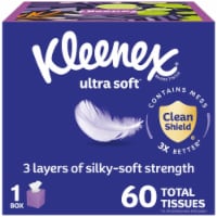 Kleenex Ultra Soft Facial Tissues Cube Box