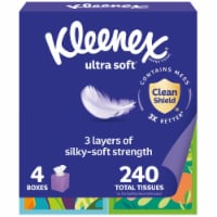 Kleenex Ultra Soft Facial Tissues Cube Box