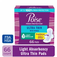 Poise Ultra Thin Postpartum Pads With Wings Light Absorbency Incontinence Pads For Women