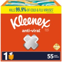 Kleenex Anti Viral Facial Tissues Cube Box