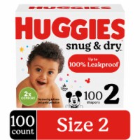 Huggies Snug & Dry Baby Diapers Size 2 (12-18 lbs) Perspective: Main