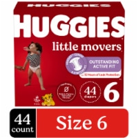 Huggies Little Movers Baby Diapers, Size 6 (35+ lbs)
