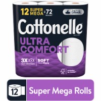 Cottonelle Ultra Comfort Toilet Paper Strong Toilet Tissue Super Mega Rolls