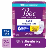 Poise Incontinence Pads & Postpartum Incontinence Pads 7 Drop Ultra Long Length Pads