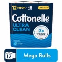 Cottonelle Ultra Clean Toilet Paper Mega Roll Perspective: Main