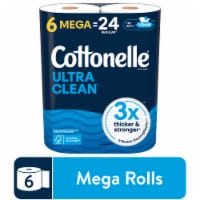 Cottonelle Ultra Clean Toilet Paper Mega Roll Perspective: Main