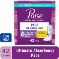 Poise Incontinence Pads for Women, 6 Drop Ultimate Absorbency Perspective: Main