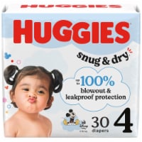 Huggies Snug & Dry Baby Diapers, Size 4 (22-37 lbs)