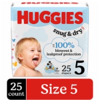 Huggies Snug & Dry Baby Diapers, Size 5 (27+ lbs) Perspective: Main