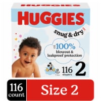 Huggies Snug & Dry Baby Diapers, Size 2 (12-18 lbs) Perspective: Main