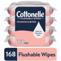 Cottonelle Fragrance Free Flushable Wet Wipes