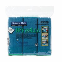 Kimberly-Clark KCC 83620 Wypall Microfiber Cloths Blue 4/6'S