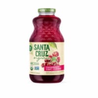 Santa Cruz Organic Cranberry Tart Cherry Juice Bottle Perspective: Main