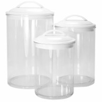 Reston Lloyd 6pc Acrylic Canister Set  White