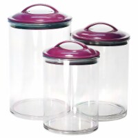 Reston Lloyd 6pc Acrylic Canister Set  Plum