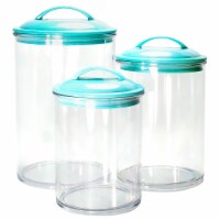 Reston Lloyd 6pc Acrylic Canister Set Turquoise