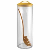 Reston Lloyd 11721 Acrylic Spaghetti Jar &  Fork - Lemon